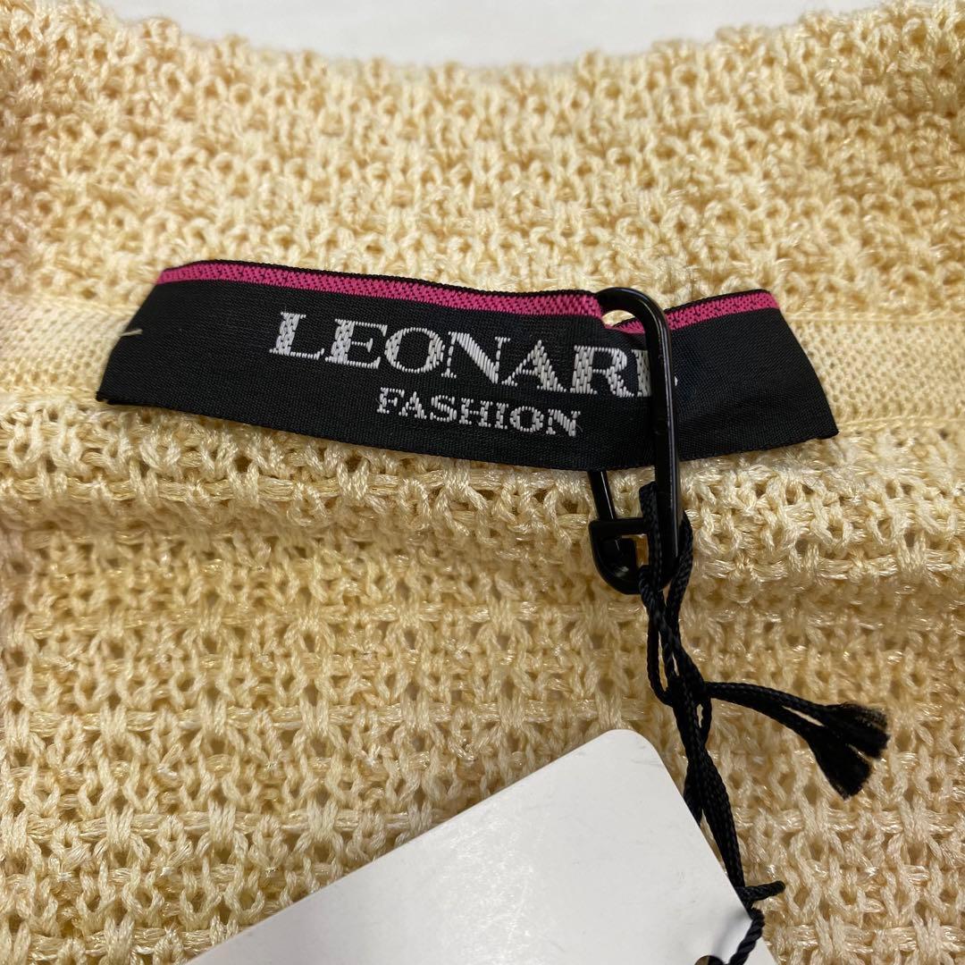 タグ付き新品★LEONARD テーラードジャケット シルク混 金ラメ 40