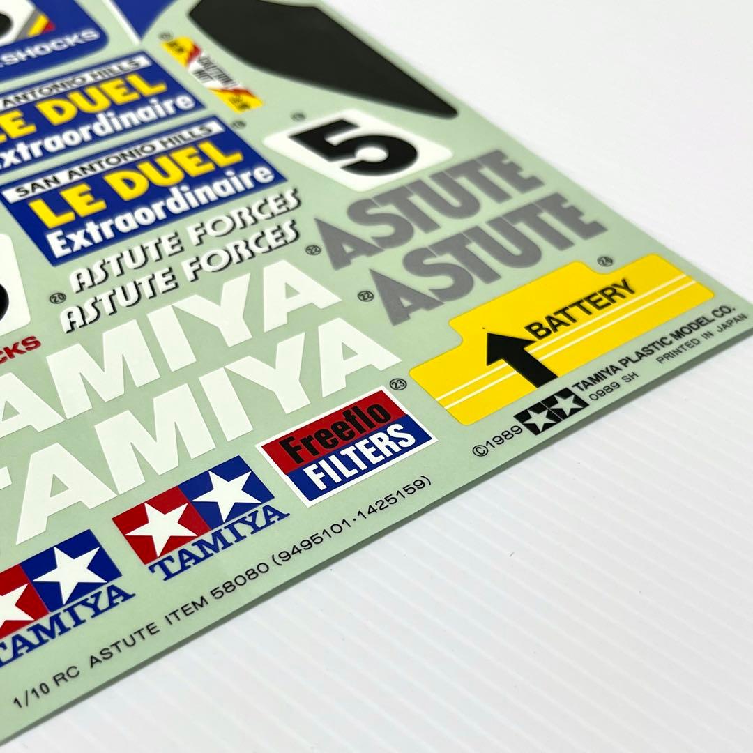 1/10 ASTUTE ITEM 58080 TAMIYA デカール