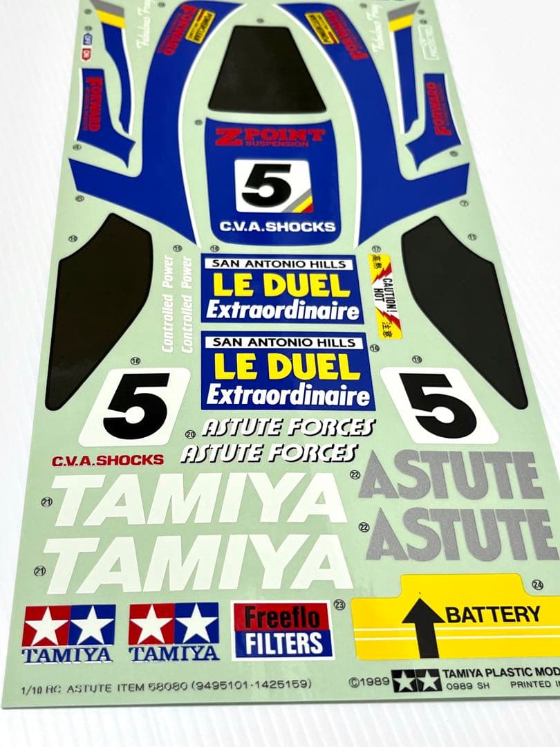1/10 ASTUTE ITEM 58080 TAMIYA デカール