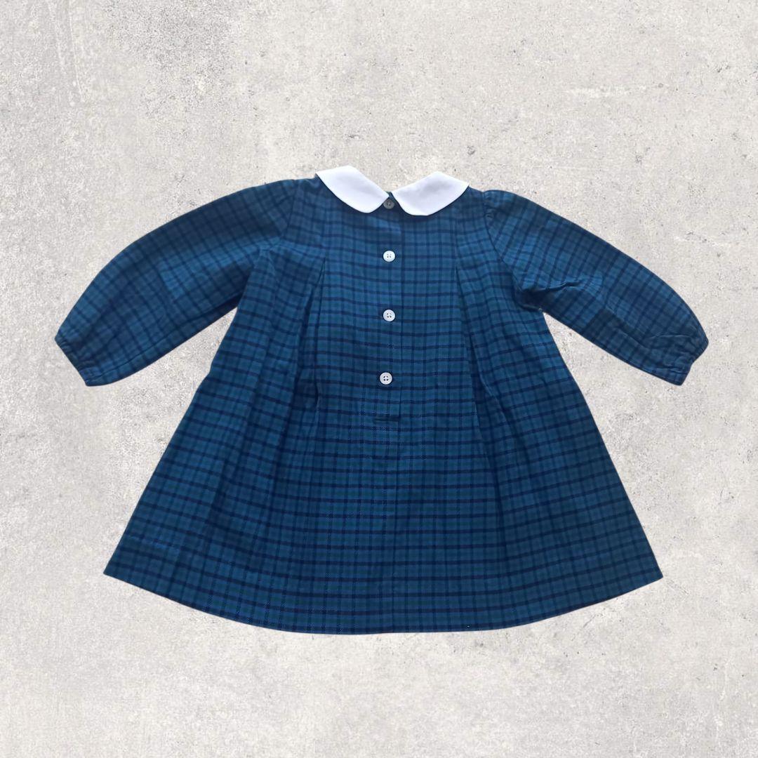 【美品】familiar　ファミリア　長袖　襟付き　ワンピース　80