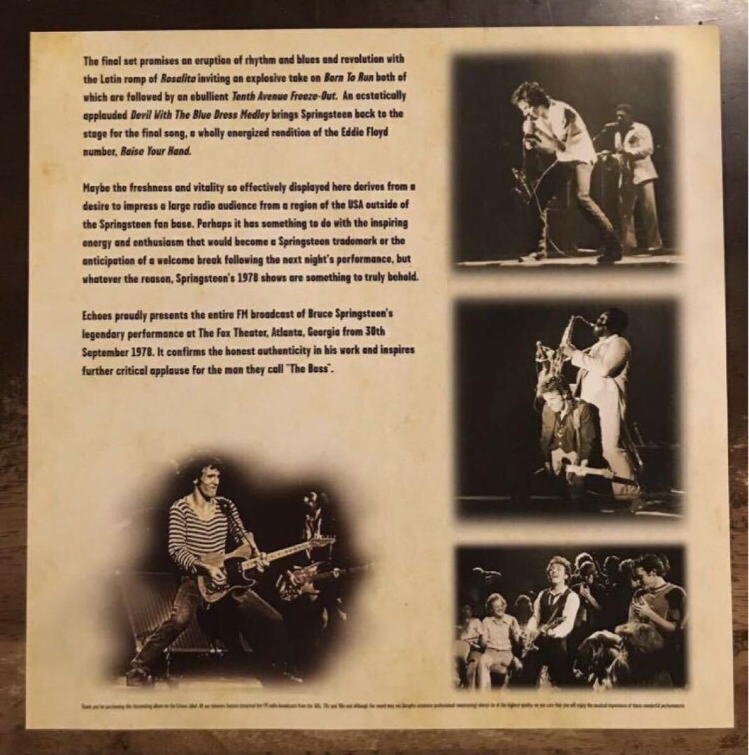 ◾️ブルース・スプリングスティーン/1978年アトランタ公演/4LP ボックスセッ
