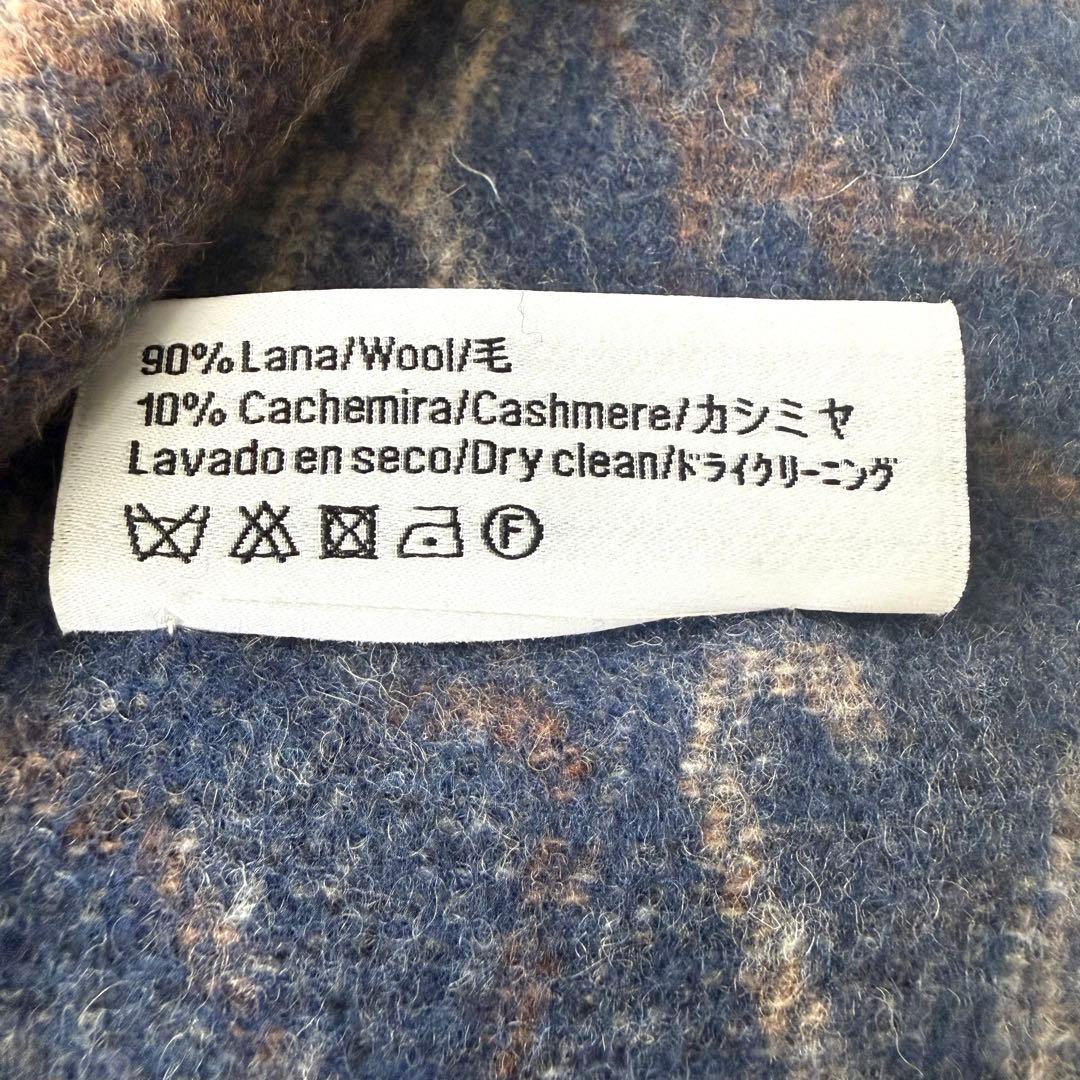 美品 ロエベ LOEWE マフラー カシミヤ混 アナグラム　総柄 男女OK