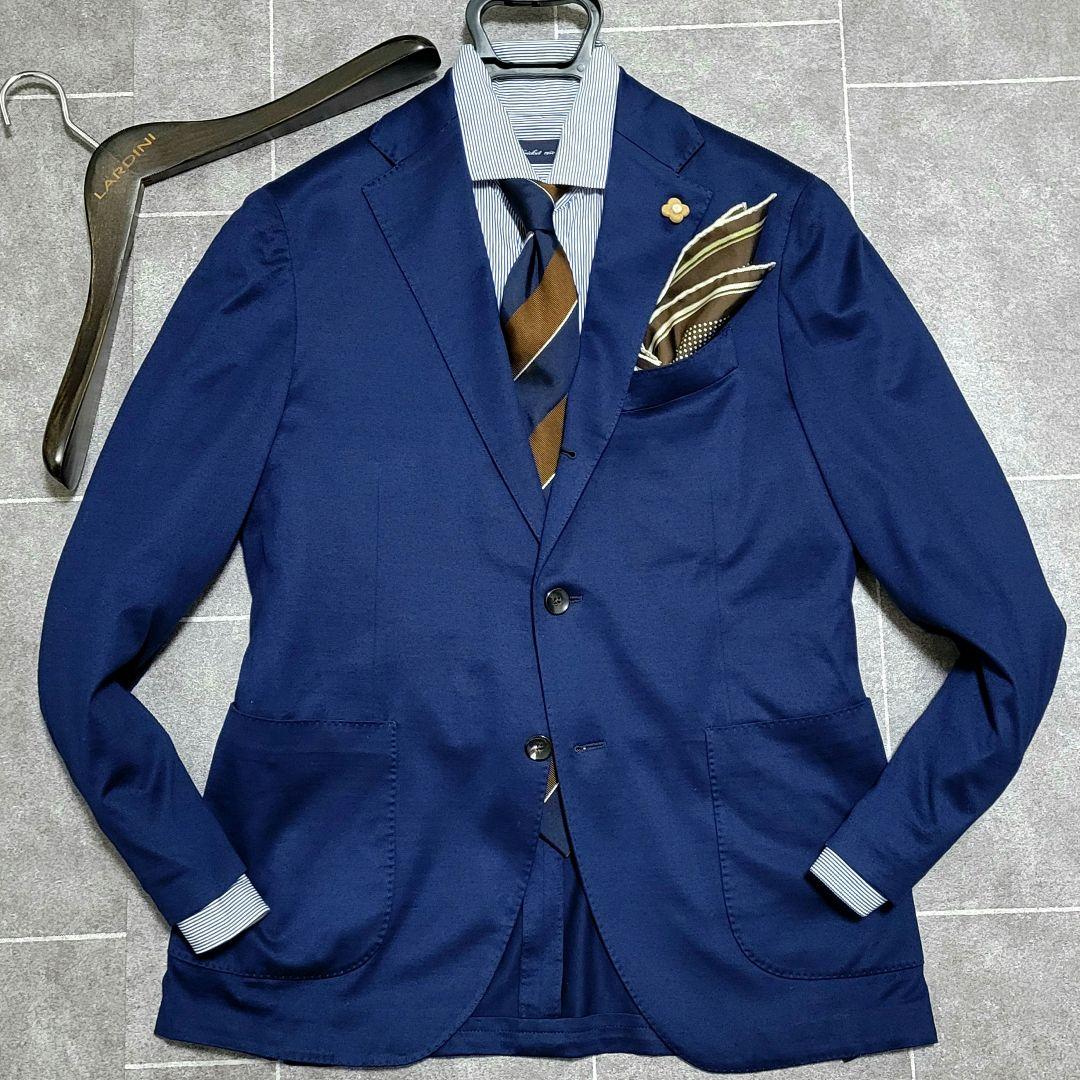 ★chuta様 LARDINI 超高級 ネイビー テーラードジャケット