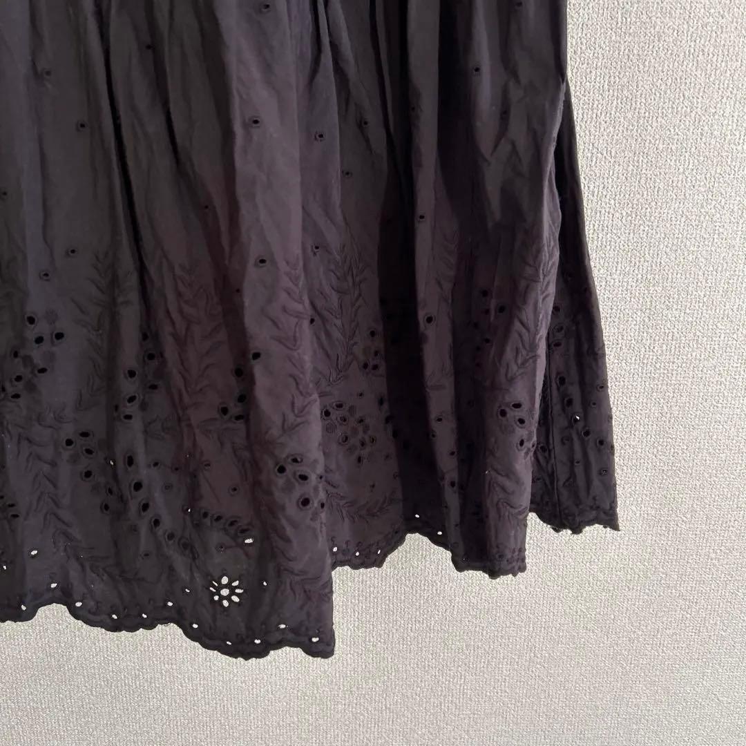 spick&span 刺繍フレアスカート 38