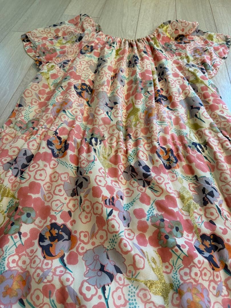 美品TSUMORI CHISATO シルク　花柄　ワンピース