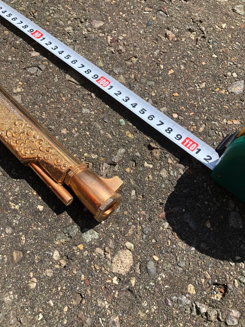 アンティーク￼ 火縄銃 模造 レプリカ 金色 ゴールド 約110cm