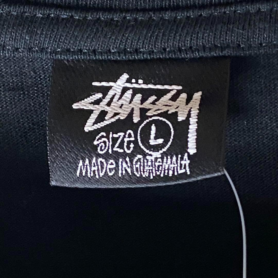 【※未使用品】ステューシー★ファイヤーダイスロゴ tシャツ L 黒 タグ付き