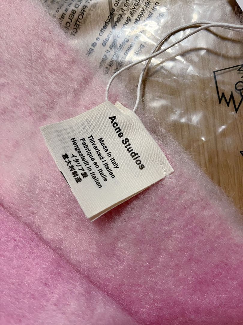 紫*様 新品未使用　Acne Studios モヘアチェックスカーフ　マフラー