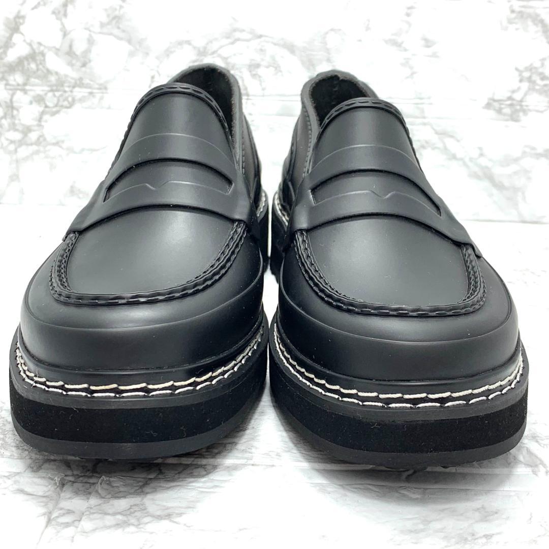 美品✨HUNTER リファインドステッチペニーローファー　レインシューズ　UK5