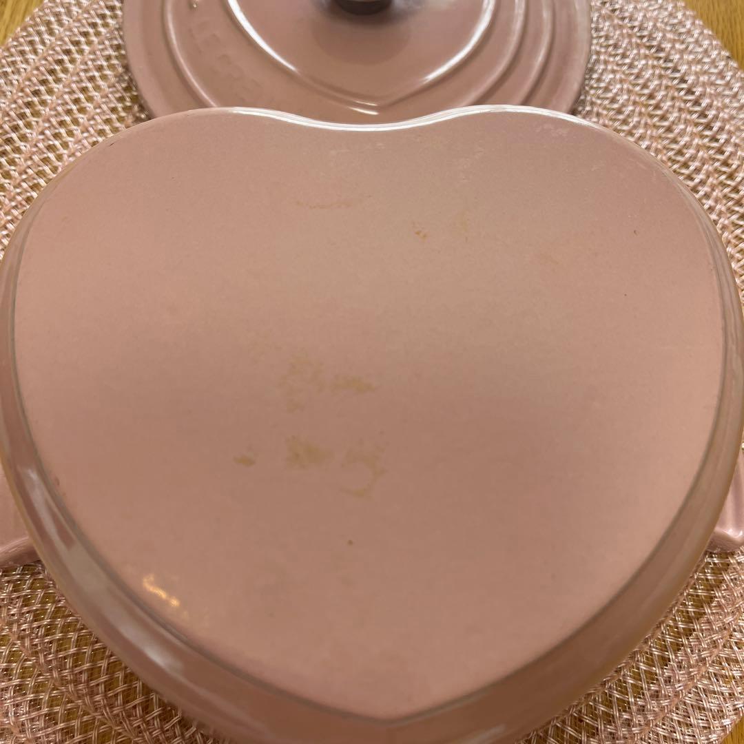 LE CREUSET ハート型両手鍋 ピンク