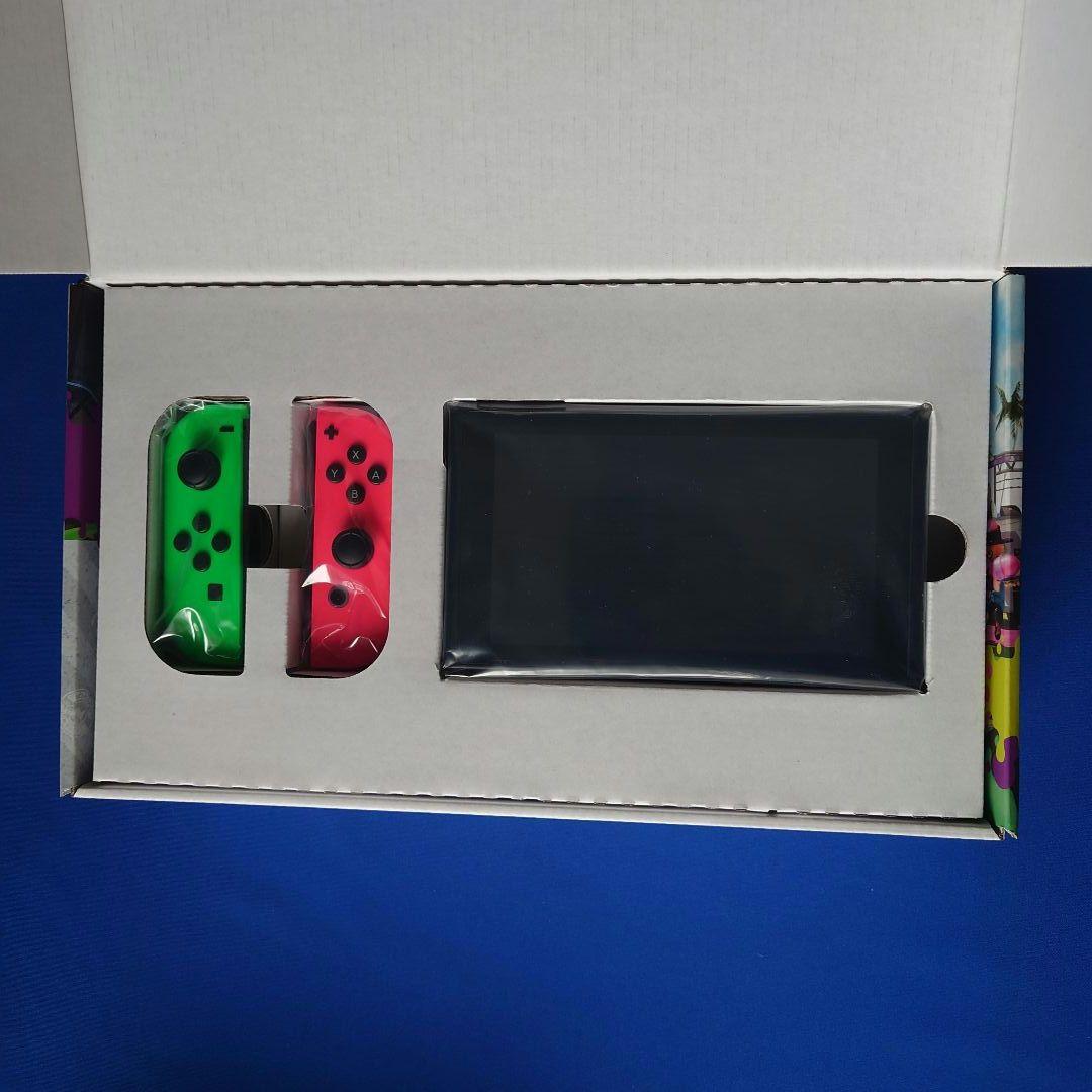 Switchスプラトゥーン2セット（液晶保護フィルム貼付済、microSD付き）