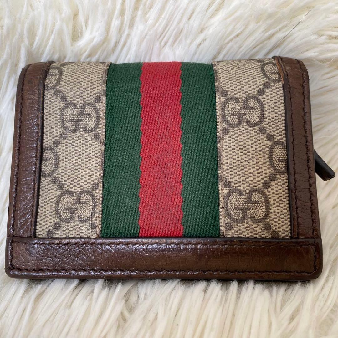 【美品✨】GUCCI 折り財布 マーモント シェリーライン GG レザー