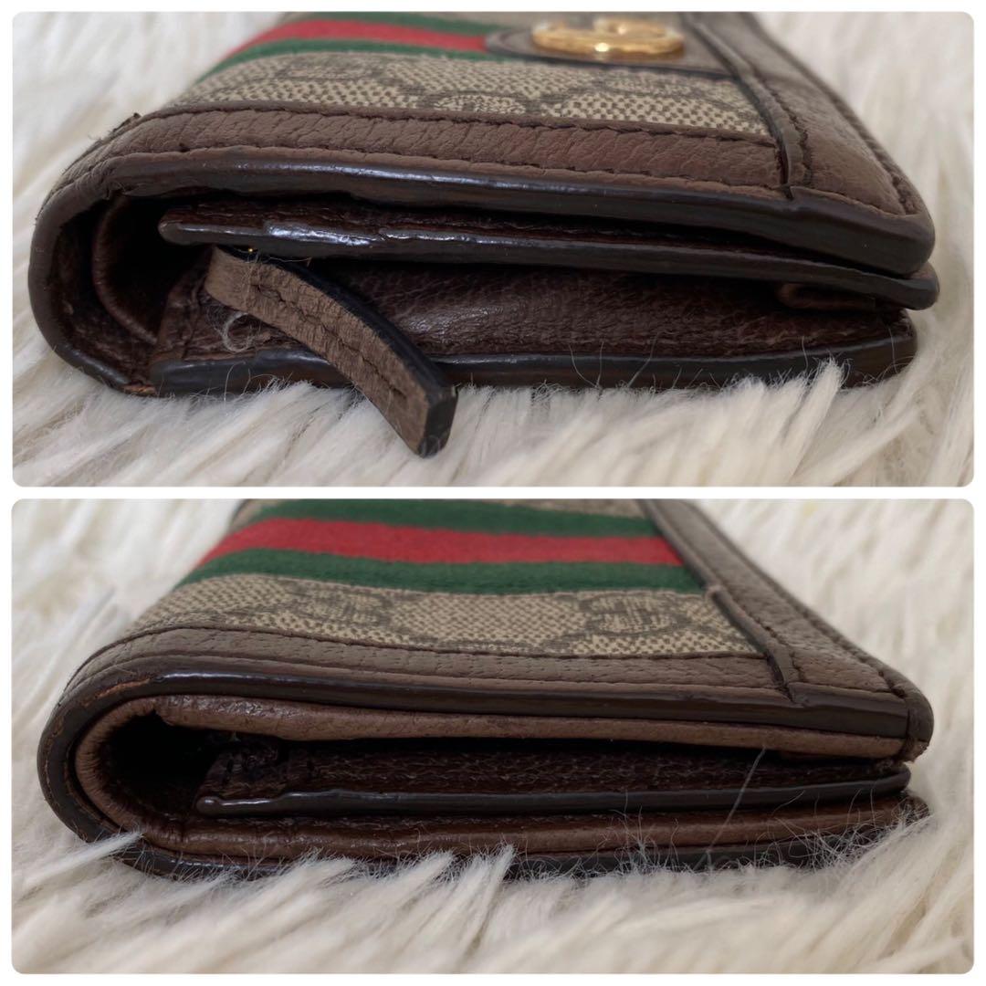 【美品✨】GUCCI 折り財布 マーモント シェリーライン GG レザー