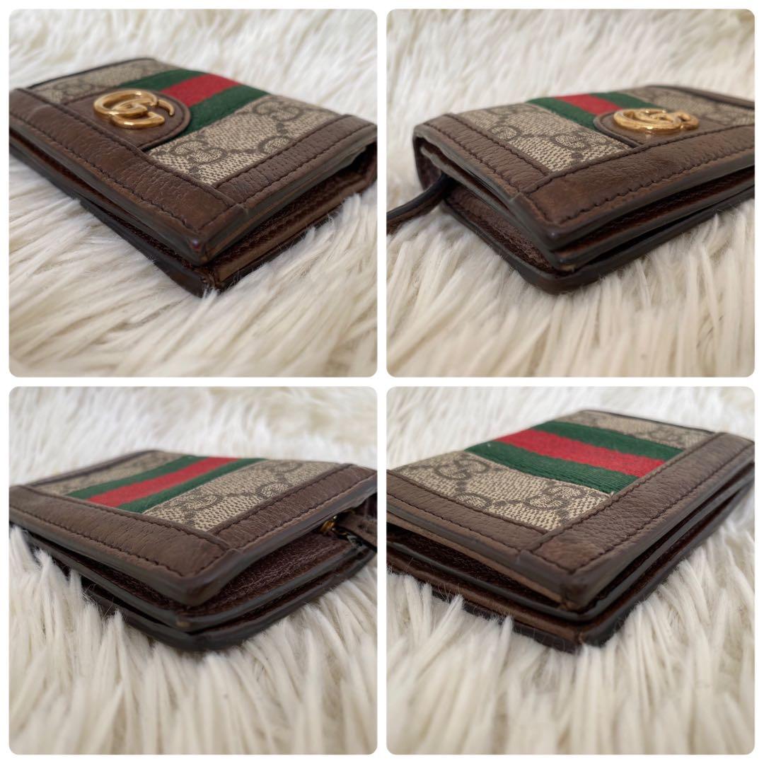 【美品✨】GUCCI 折り財布 マーモント シェリーライン GG レザー