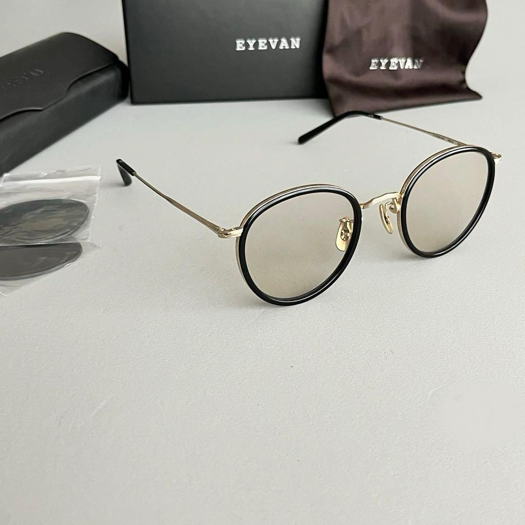EYEVAN アイヴァン E-0509 PBK/G 未使用極美品