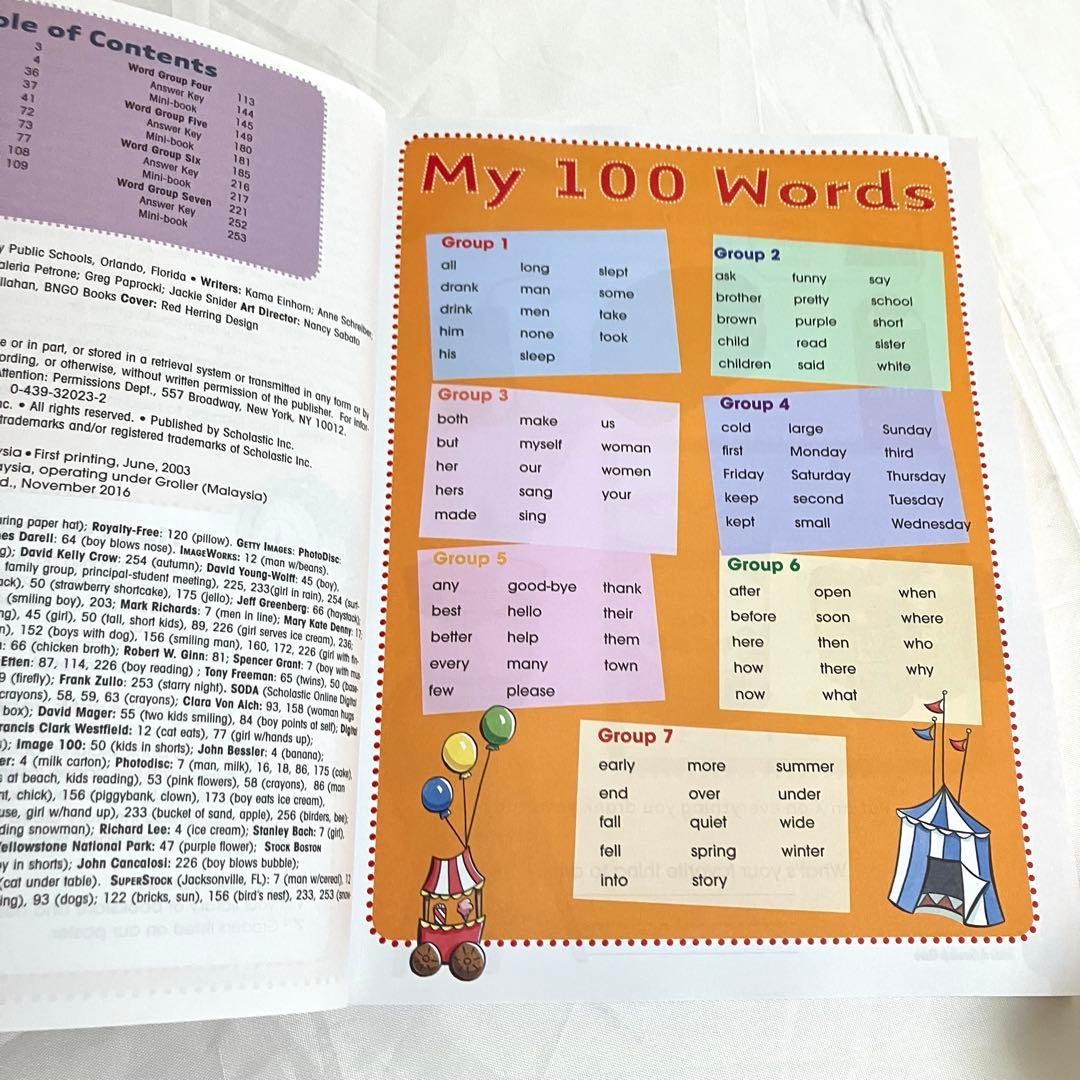 洋書【4冊セット】100 WORDS KIDS 1st 2nd 3rd 4th
