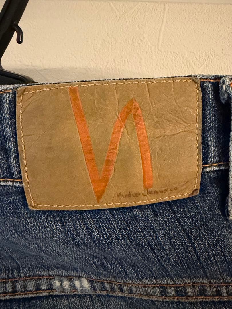 パンツ NudieJeans THIN FINN Worn InEcru W27 L30