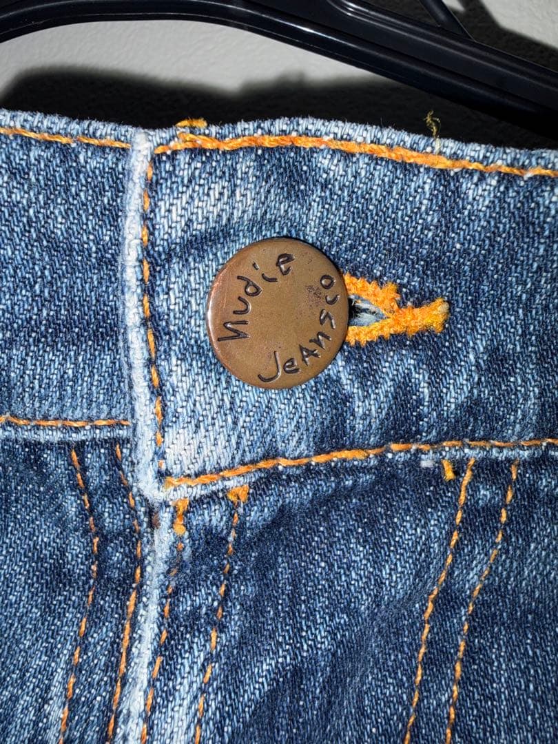 パンツ NudieJeans THIN FINN Worn InEcru W27 L30