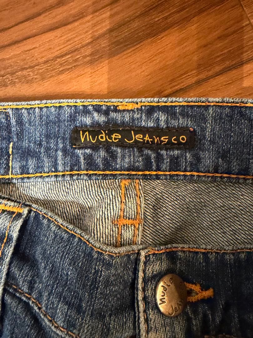 パンツ NudieJeans THIN FINN Worn InEcru W27 L30
