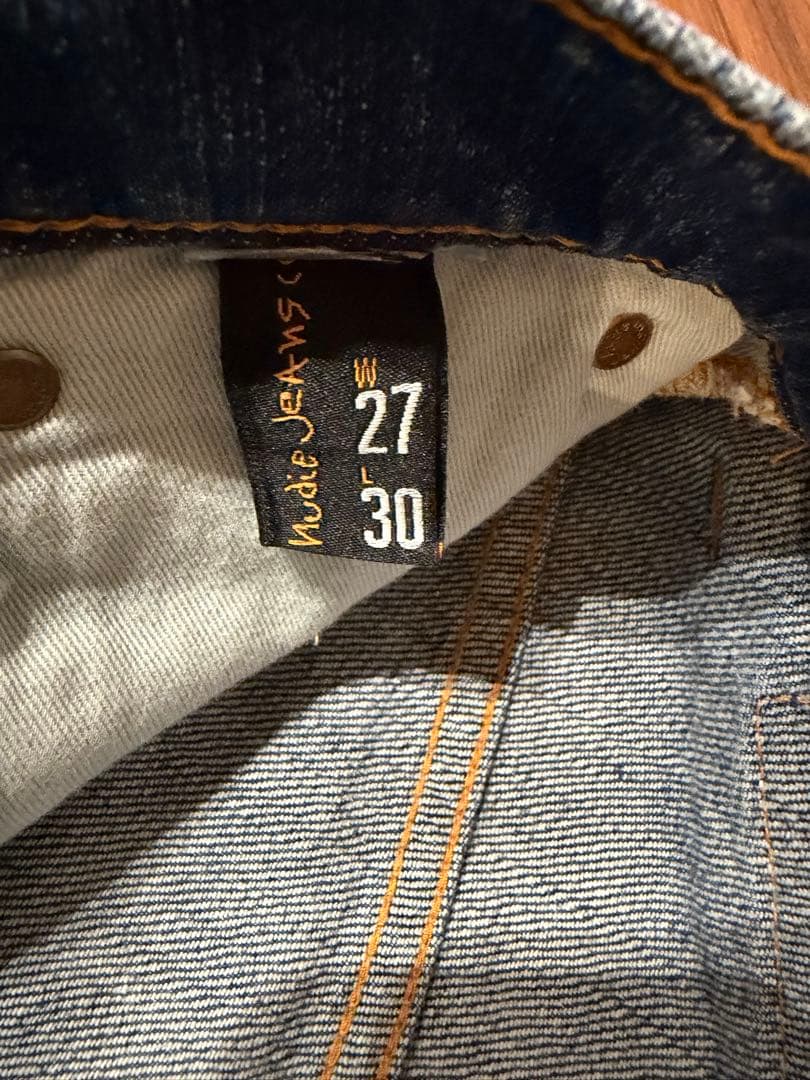 パンツ NudieJeans THIN FINN Worn InEcru W27 L30