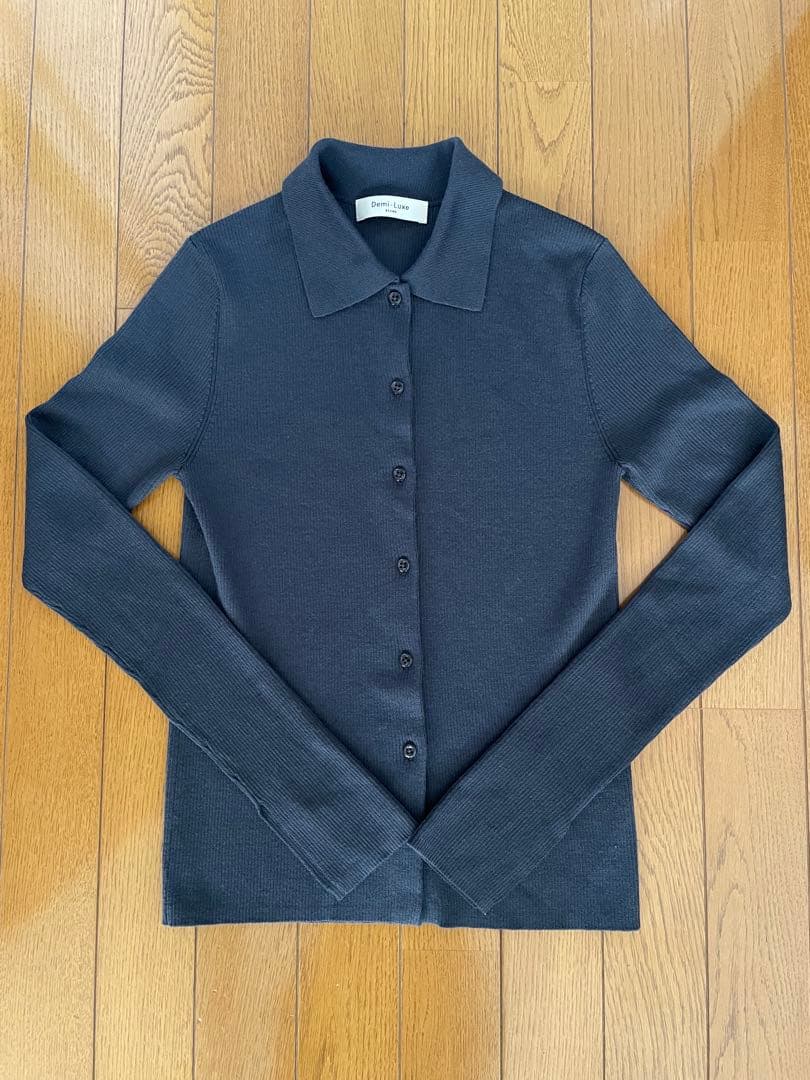 Demi-Luxe BEAMS ポロ ニット カーディガン 美品