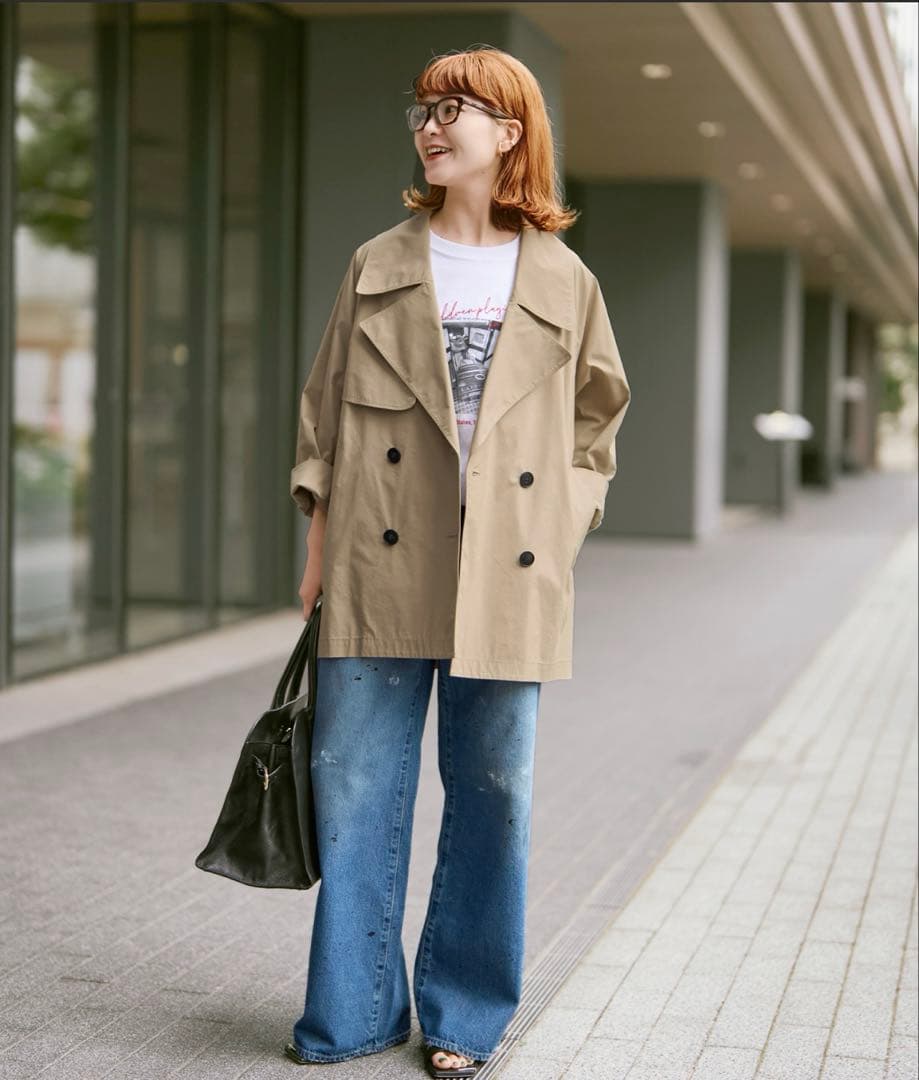 Spick & Span C/Pミドル丈トレンチコート
