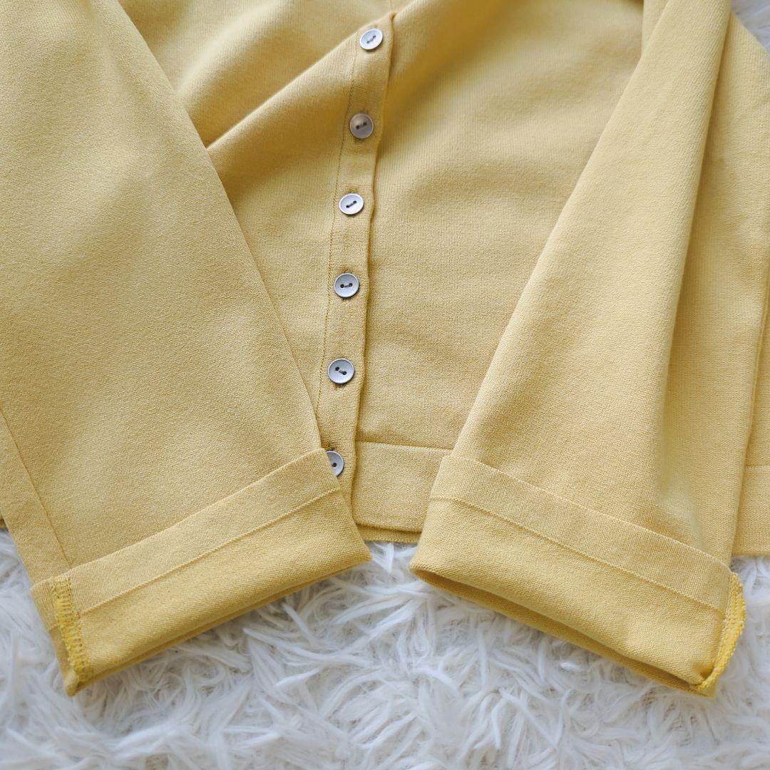 美品✨️FOXEY ニットボレロカーディガン　Vitamin　マリーゴールド