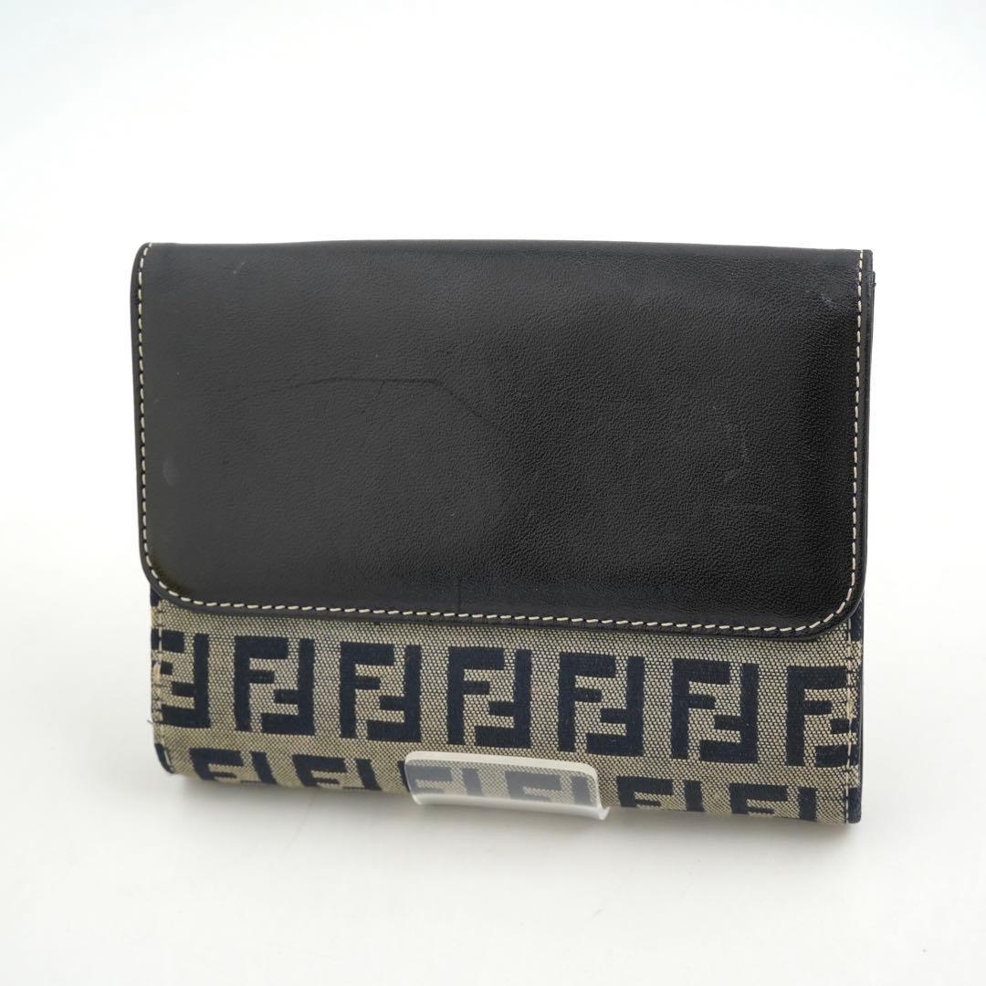 ✨未使用展示品・箱付き✨　FENDI ミニ財布　ズッカ　ズッキーノ　FFロゴ