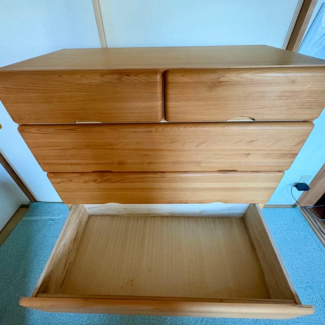 【大川家具】⭐︎送料込み⭐︎ 九州産天然ヒノキチェスト なごみ 幅90cm 6段