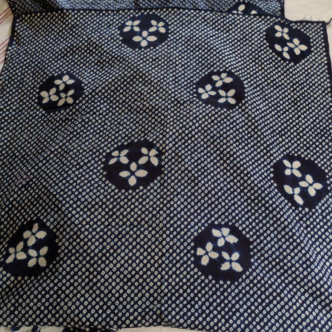 作家さんの生地　印花布？　絞り　ハンドメイド　リメイク
