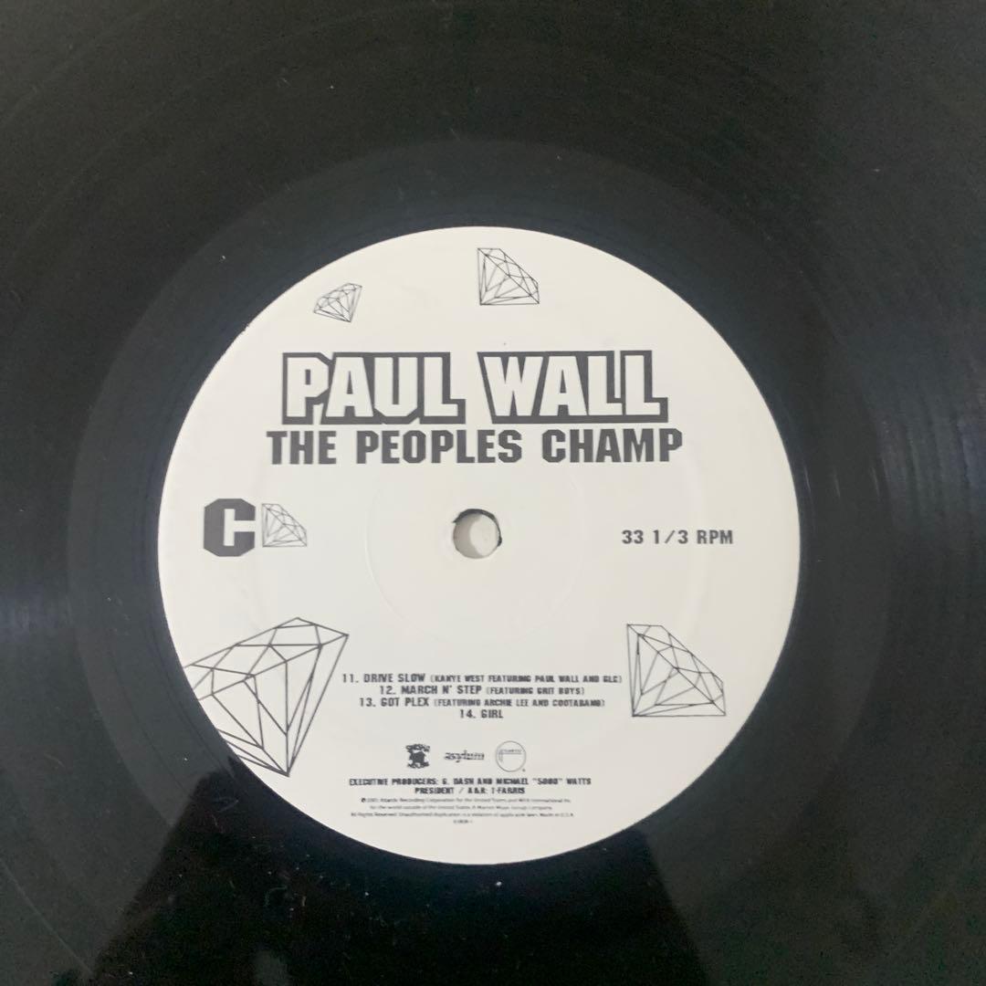 洋楽 Paul Wall The Peoples Champ LP g-rap