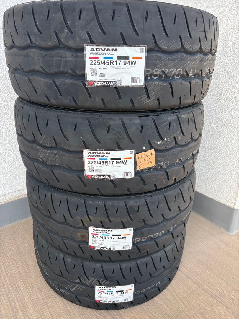 山*之様 【送料込・新品タイヤ4本セット】YOKOHAMA AD09 225 4