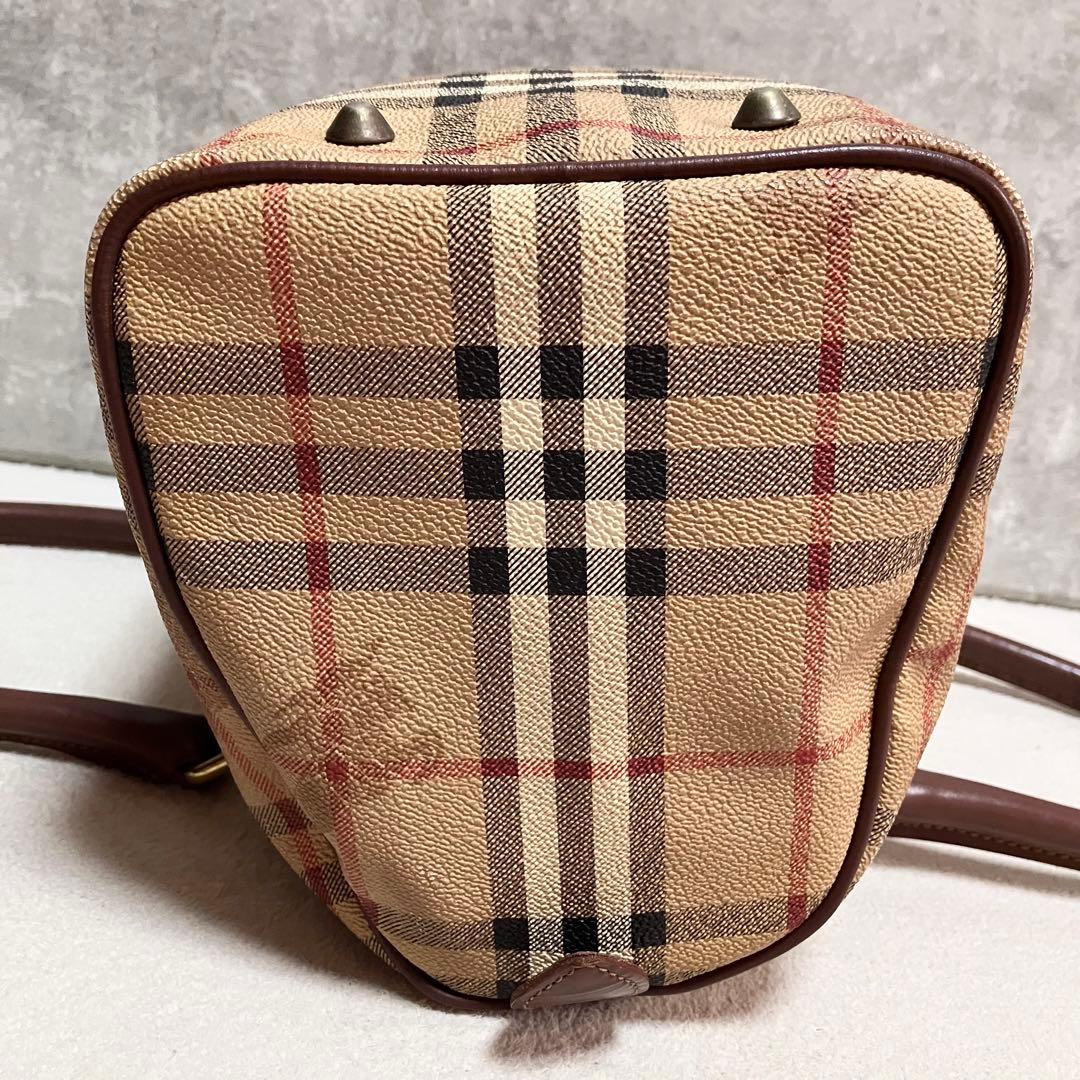 BURBERRYS ボストンバッグ　ノバチェック　シャドーホース　PVC レザー