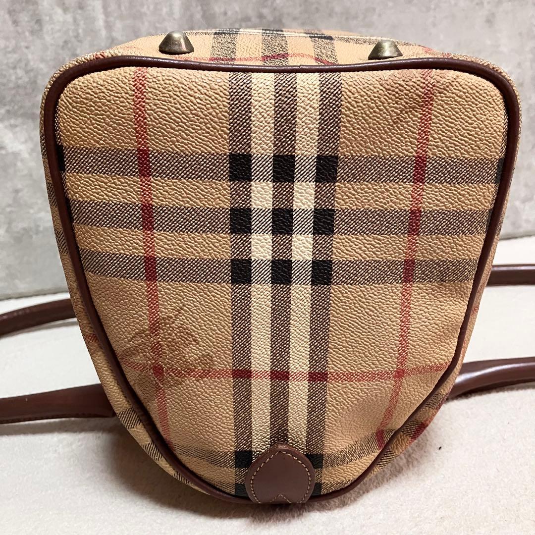 BURBERRYS ボストンバッグ　ノバチェック　シャドーホース　PVC レザー