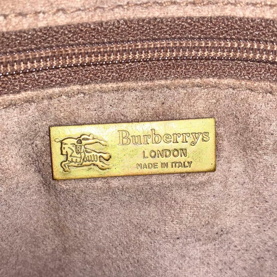 BURBERRYS ボストンバッグ　ノバチェック　シャドーホース　PVC レザー