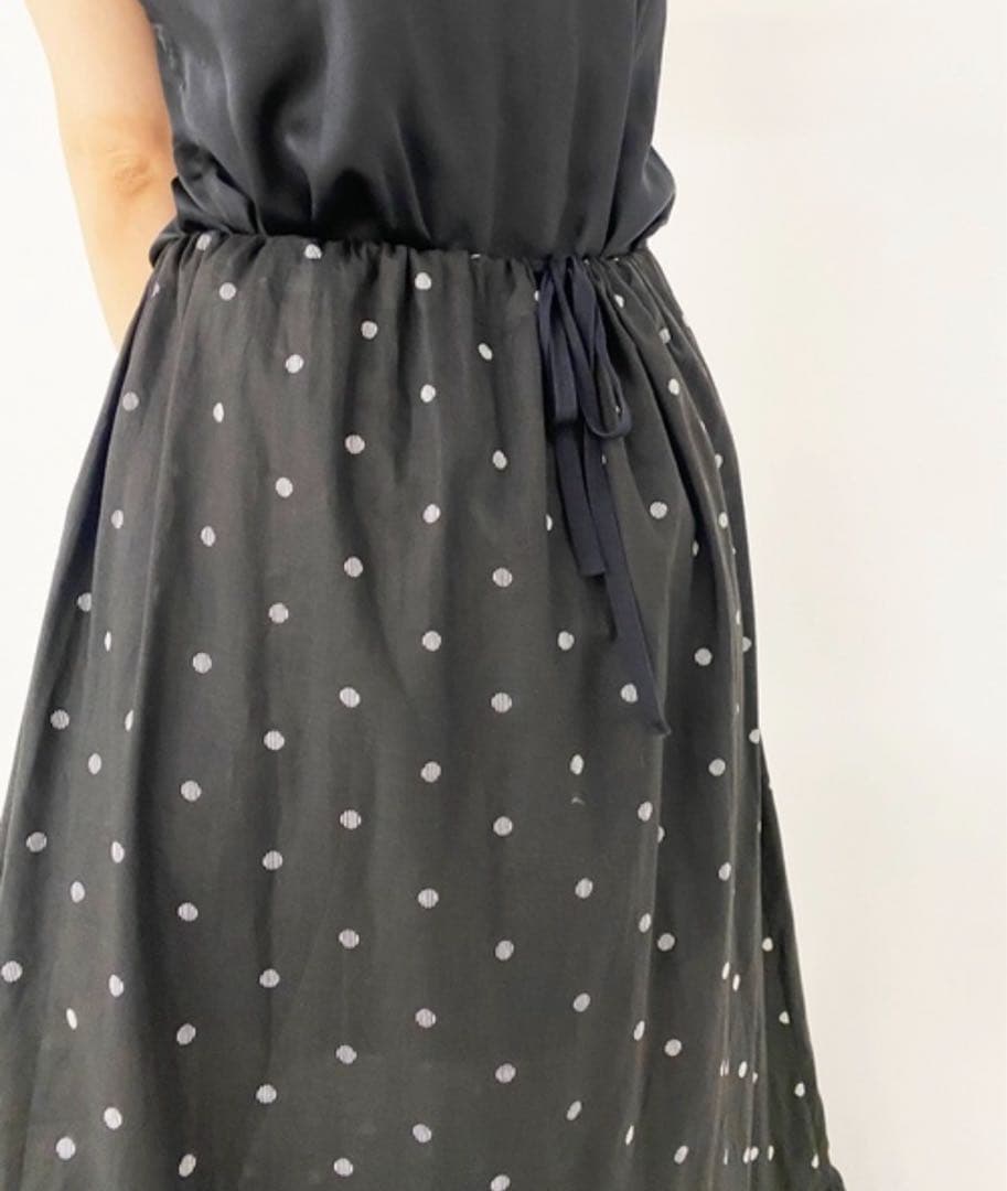 LULU vintage ポルカドットレースラッフルスカート