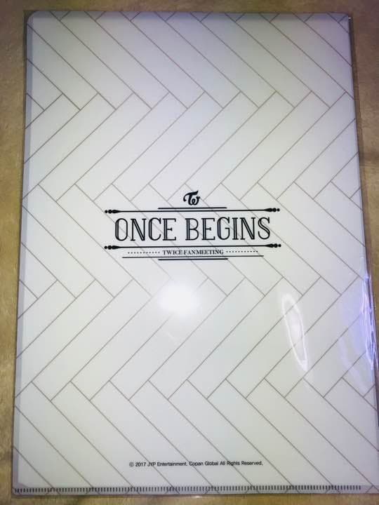 TWICE ONCE BEGINSジヒョ 公式クリアファイル OOH-AHH하게