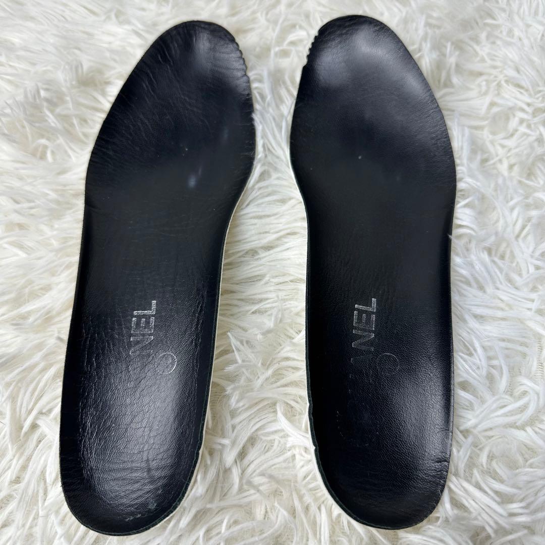 CHANEL ココマーク マトラッセ レインブーツ ラバーブーツ 26cm