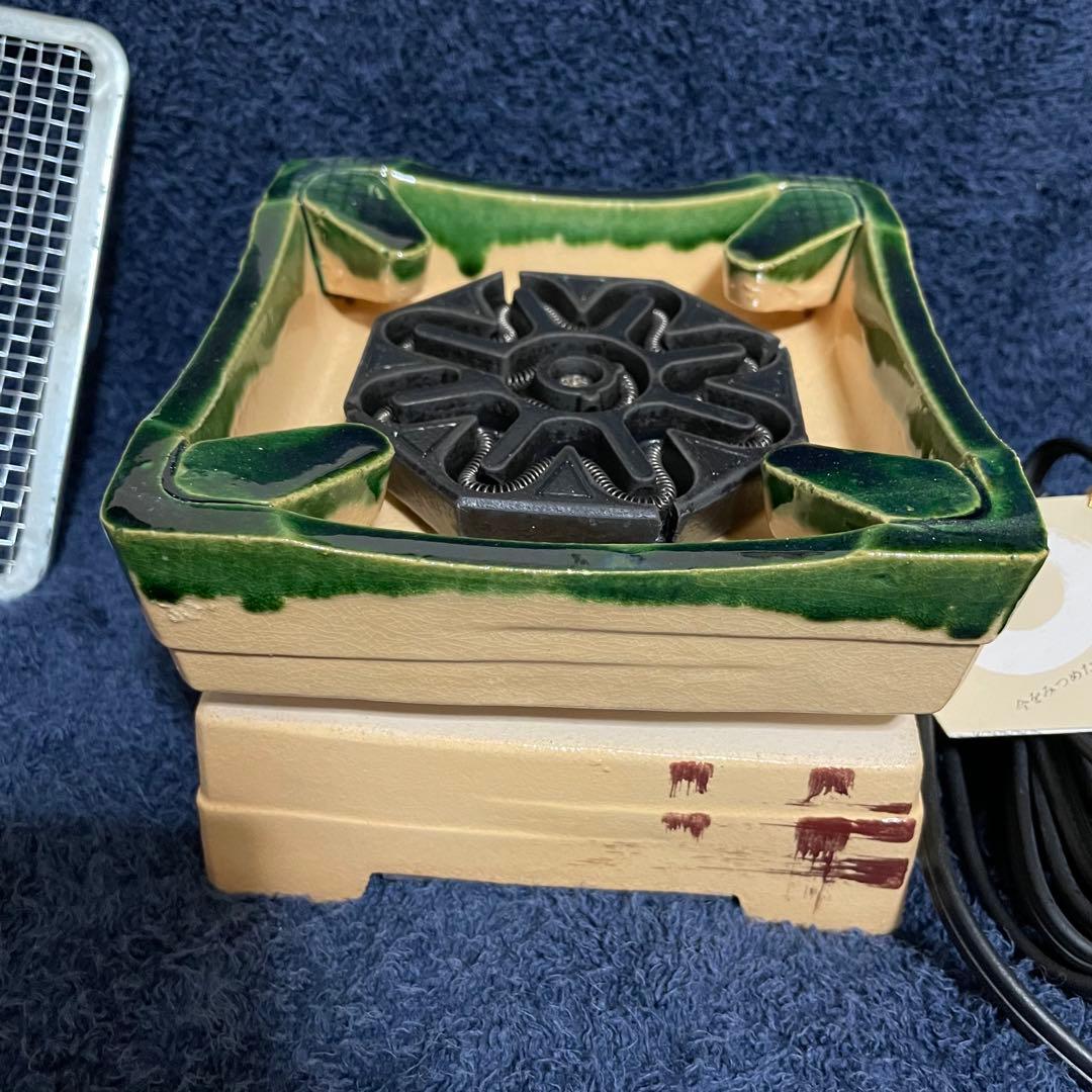 【保管品】 「野々田商店 卓上ミニコンロ」 江戸火鉢 電気火鉢 電熱器 宅飲み