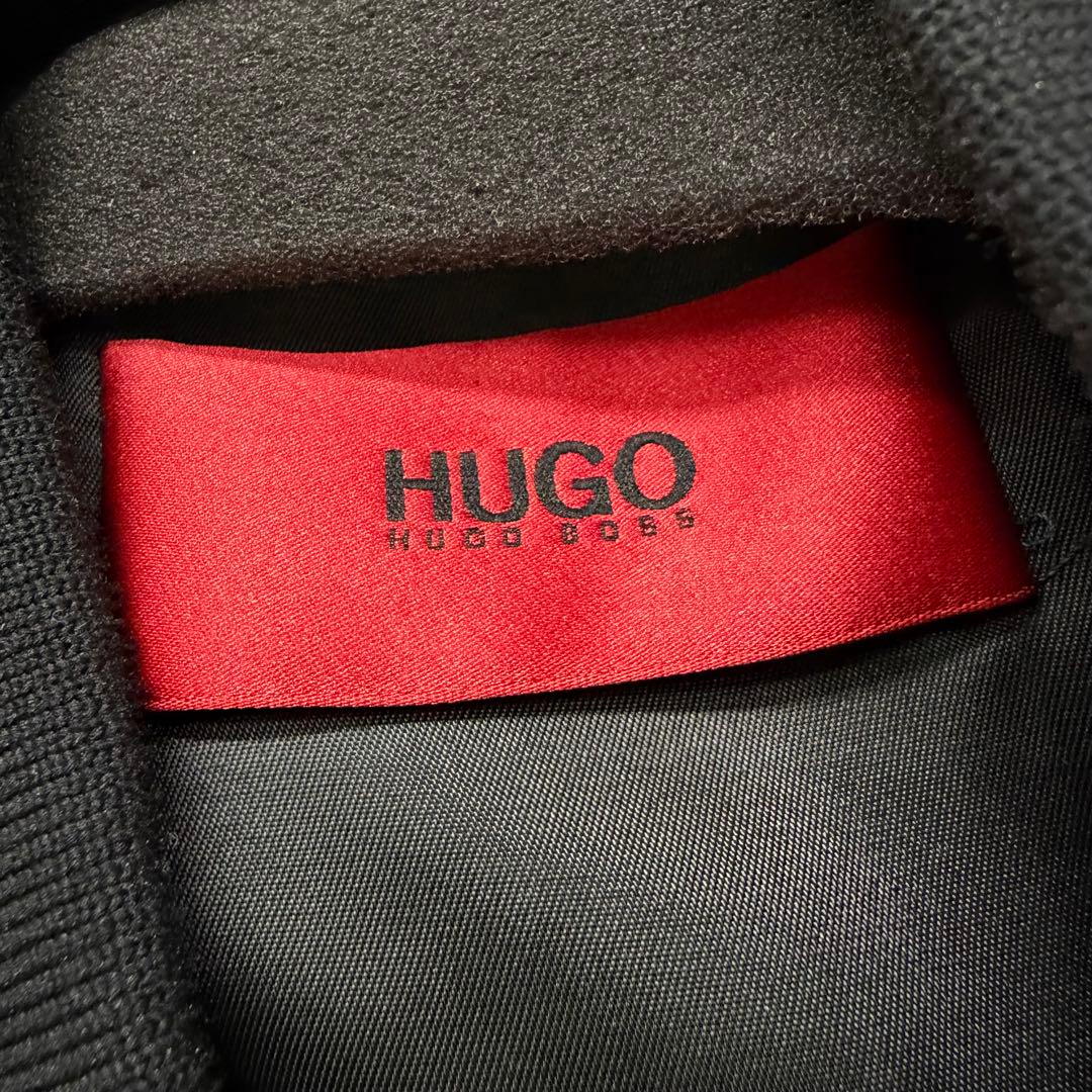 【極美品】HUGO BOSS ヒューゴボス ナイロンジャケット ブルゾン 黒
