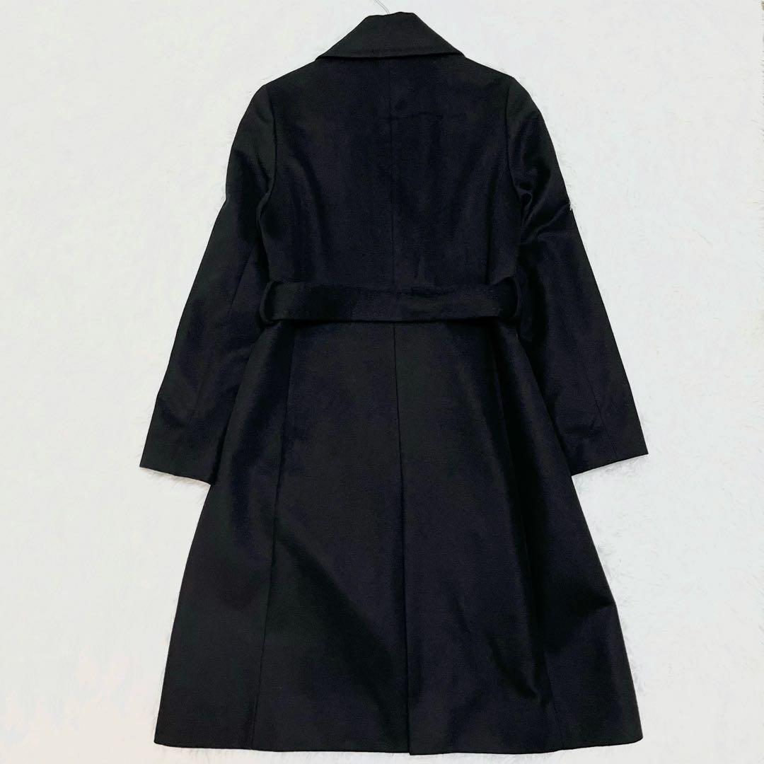 【さくちゃん】【極美品】イネド　ベルテッドコート　ロング　比翼　ダブル