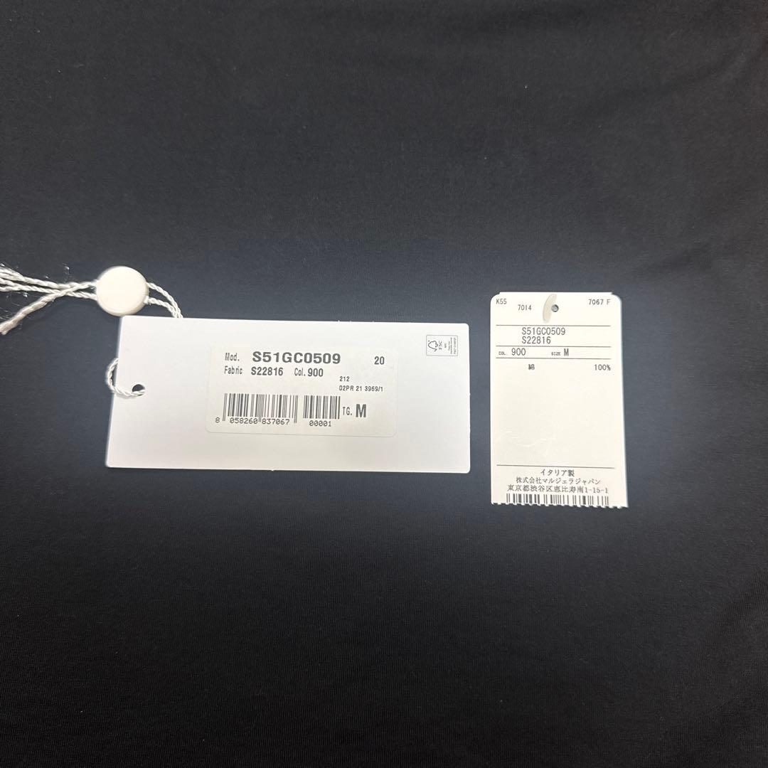 Maison Margiela マルジェラ黒 Tシャツ イタリア製
