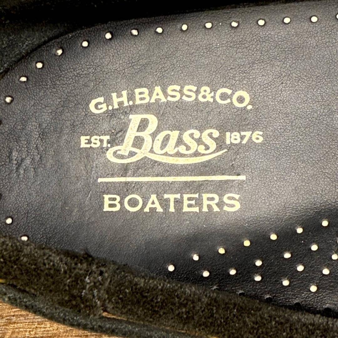 ◆G.H.BASS◆ジーエイチバス 26.5cm デッキシューズ スエード 黒