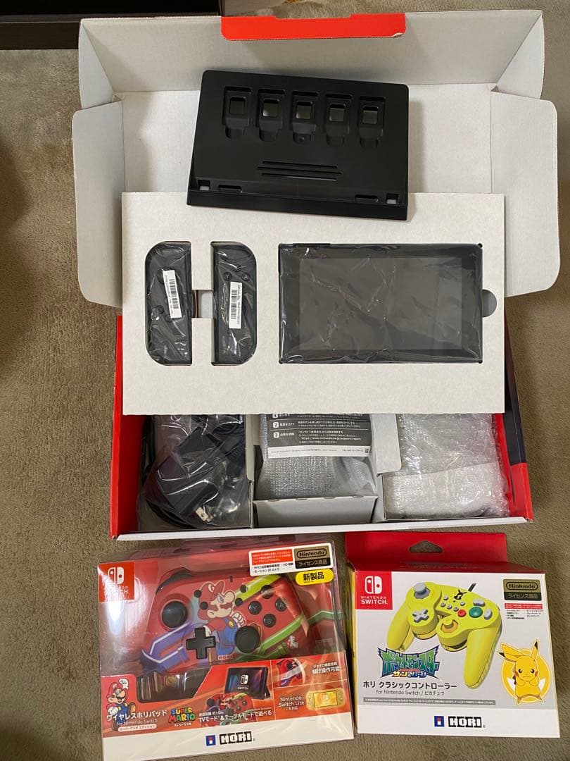 完品　Nintendo Switch 本体　箱ありコントローラー付き