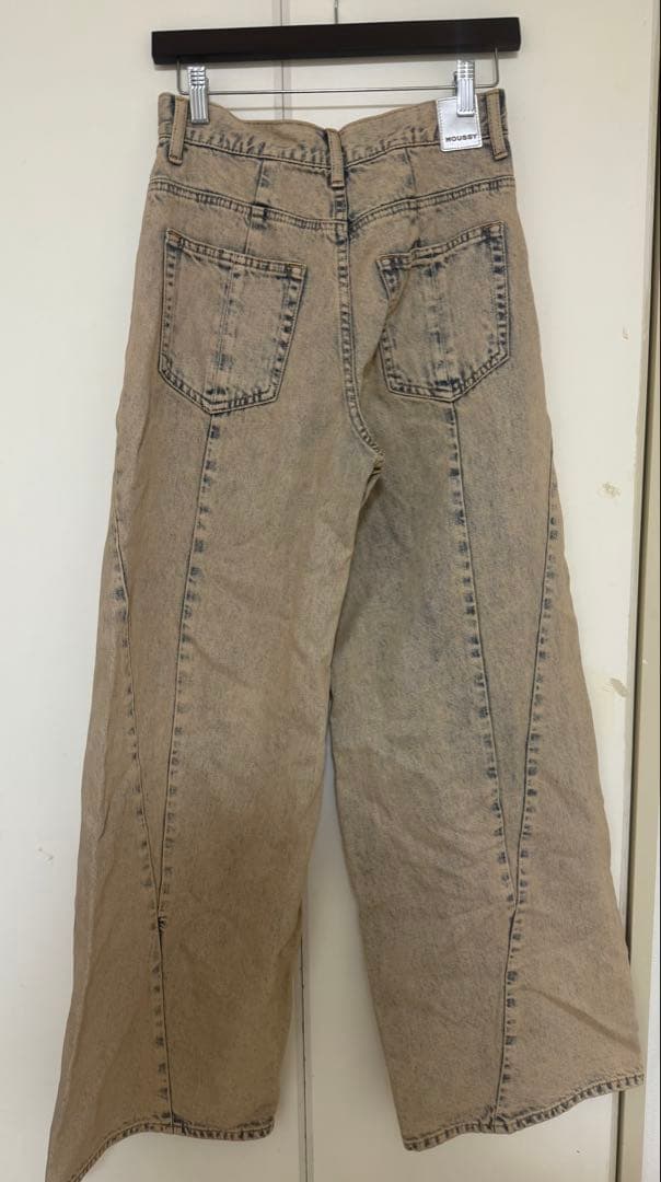 パンツ MOUSSY CURVED LINE CHEMICAL BAGGY