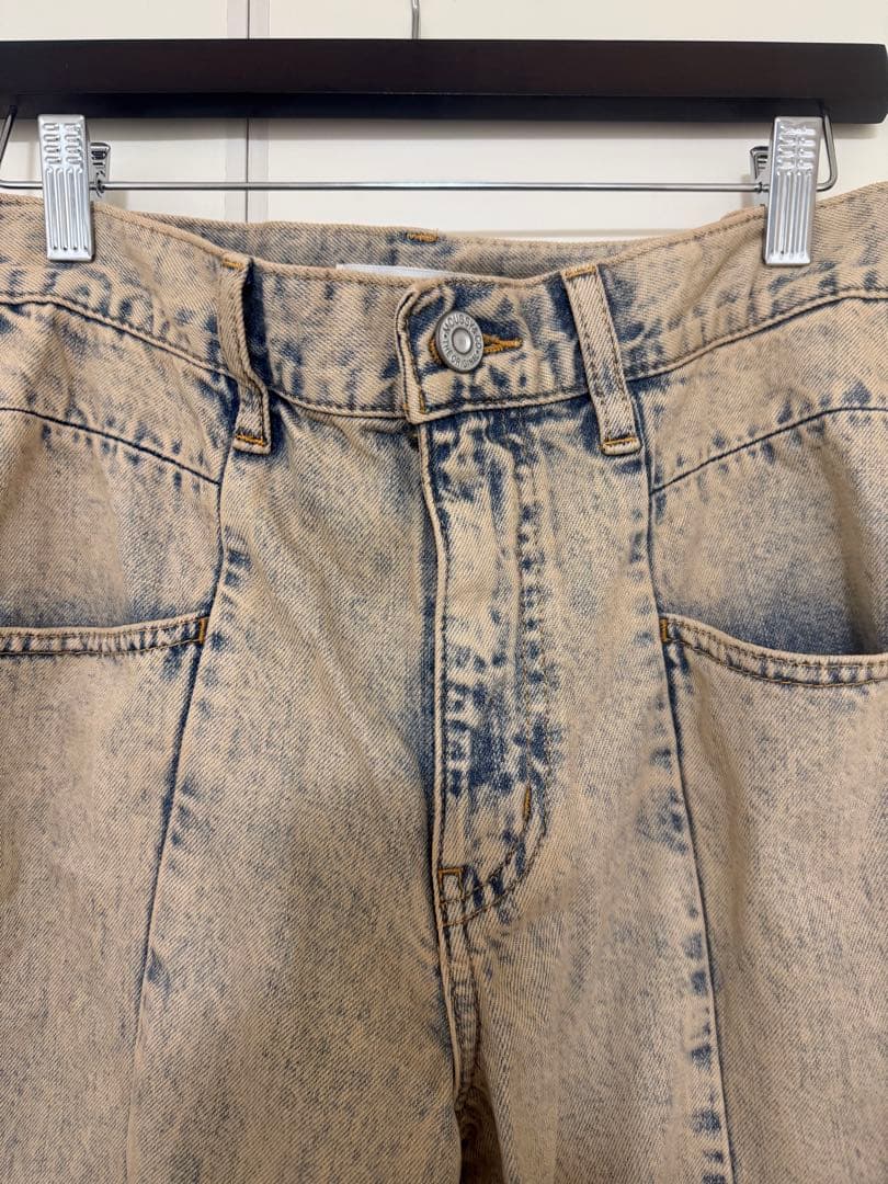 パンツ MOUSSY CURVED LINE CHEMICAL BAGGY