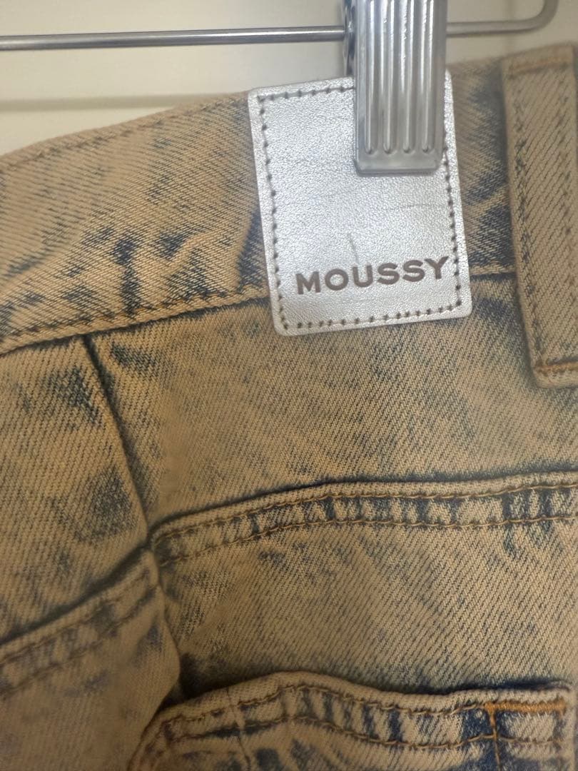 パンツ MOUSSY CURVED LINE CHEMICAL BAGGY