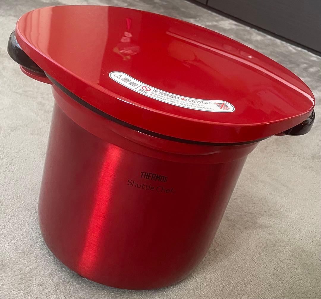 THERMOS真空保温調理器シャトルシェフ4.5L ディープレッド　レシピ本