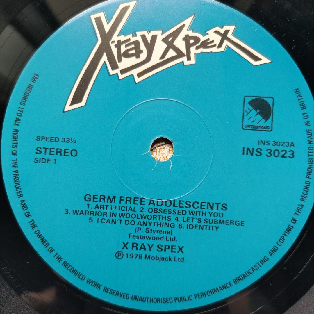 X-RAY SPEX「GERM FREE ADOLESCENTS」LP