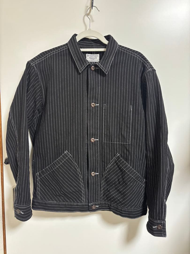Schott ショット　オールドヒッコリーデニムジャケット　ブラック　Mサイズ